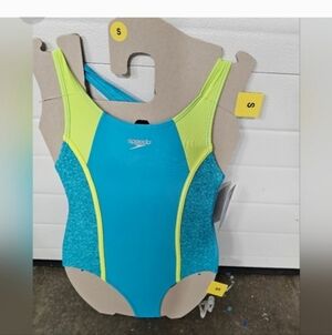 Speedo Girls Racerback Sport Splice One Piece Swimsuit nwt